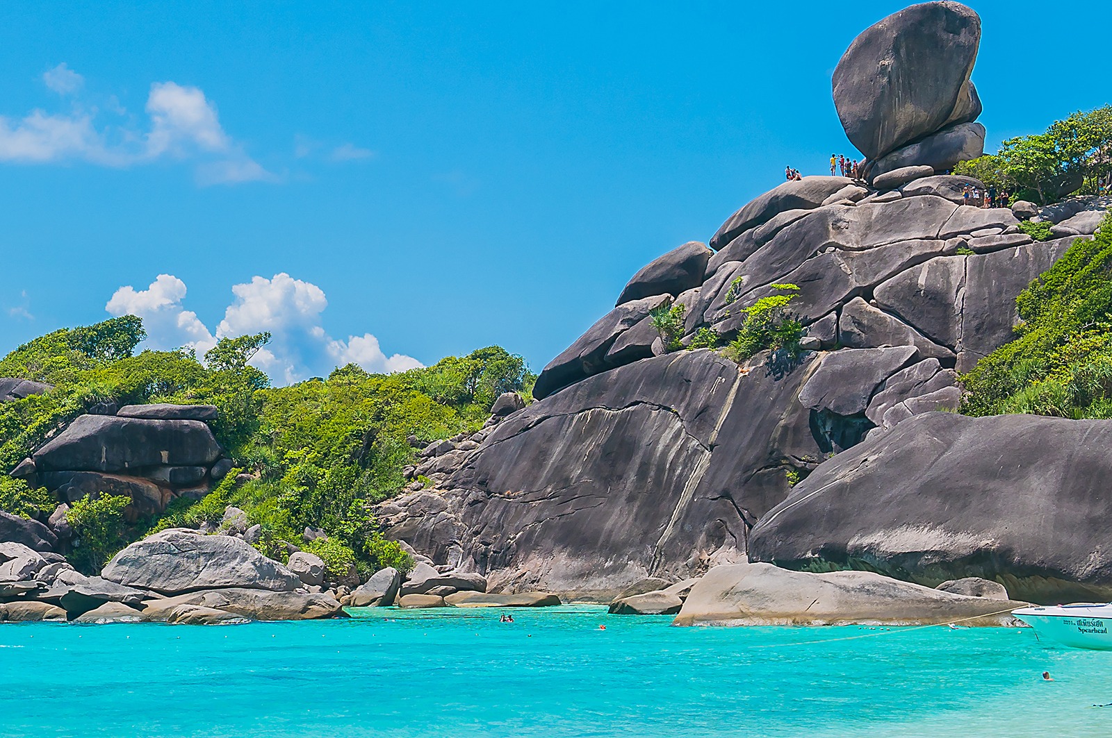 Similan island and beautiful tropical beach at andaman sea in Phuket Thailand