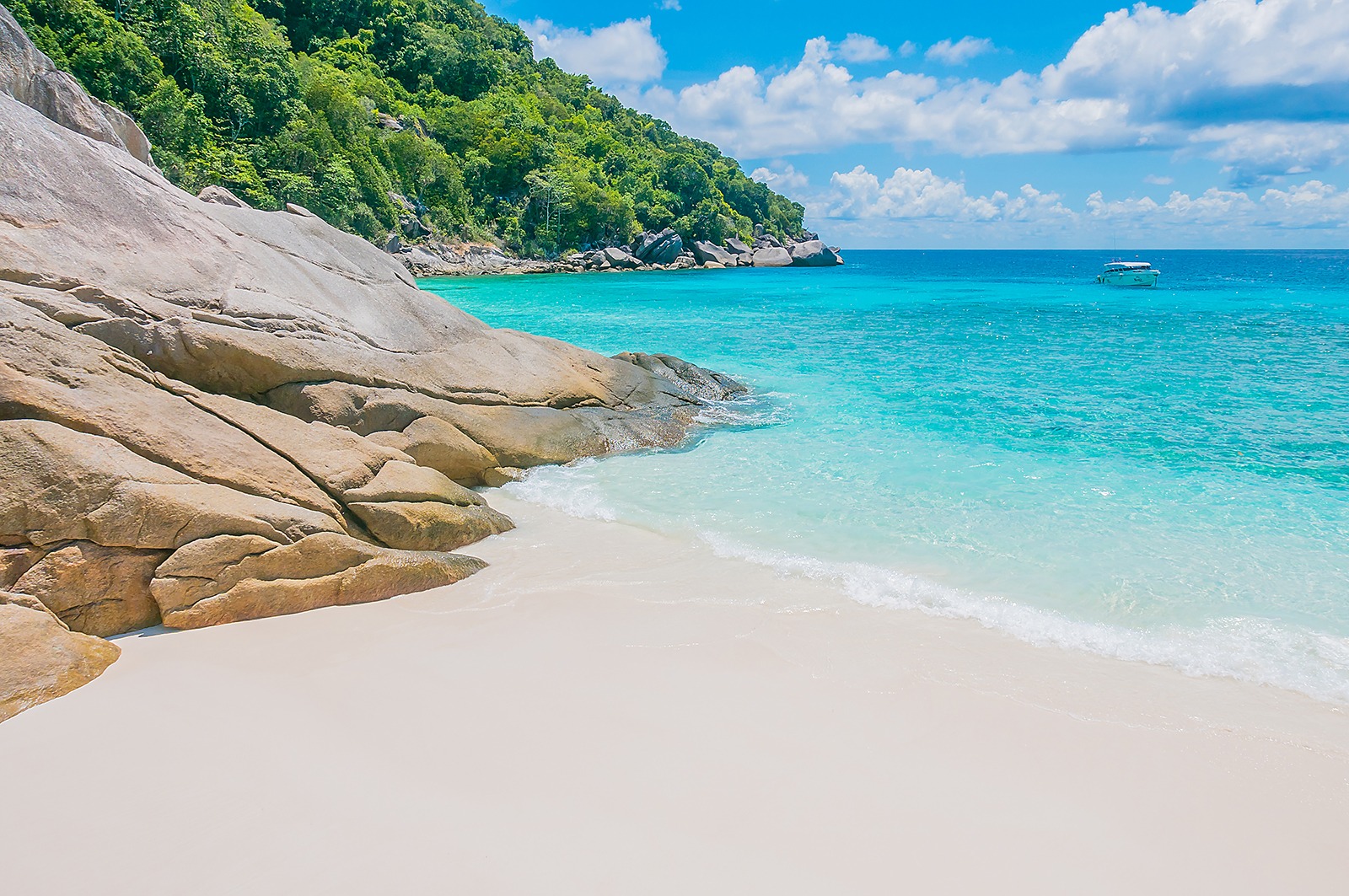 Similan island and beautiful tropical beach at andaman sea in Phuket Thailand